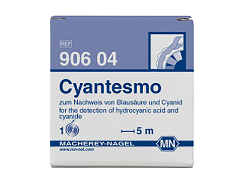 Qualitative test paper Cyantesmo for Cyanide: 0.2 mg/L HCN