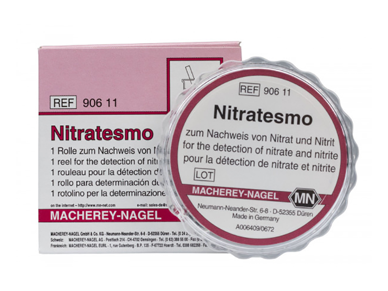 Qualitative test paper Nitratesmo for Nitrate: 10 mg/L NO₃⁻