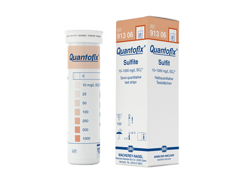 Semi-quantitative test strips QUANTOFIX Sulfite