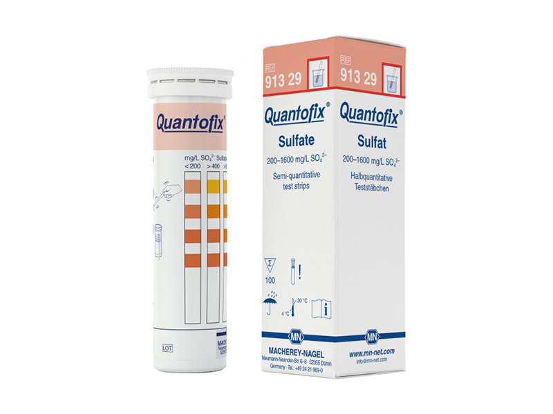 Semi-quantitative test strips QUANTOFIX Sulfate