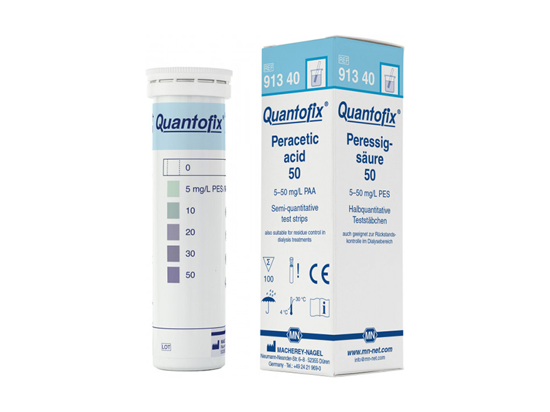 Semi-quantitative test strips QUANTOFIX Peracetic acid 50