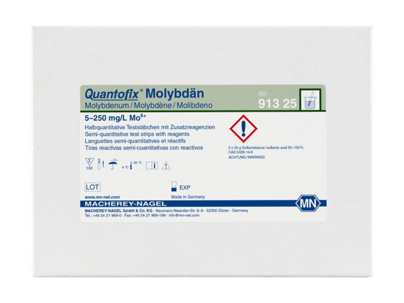 Semi-quantitative test strips QUANTOFIX Molybdenum
