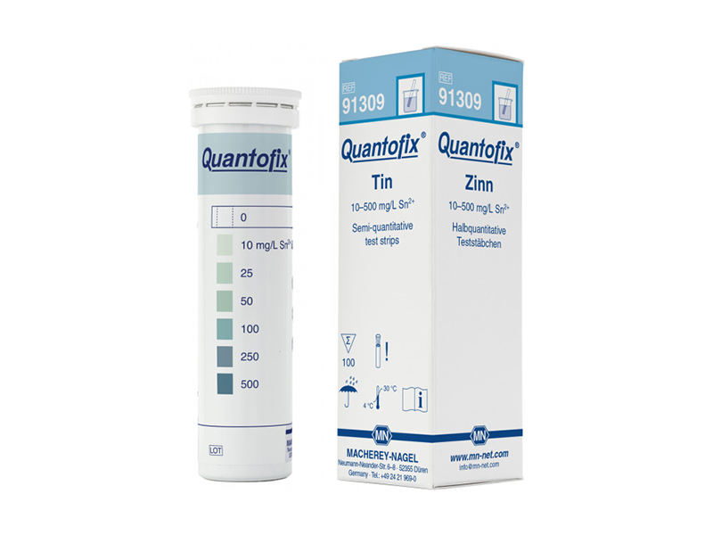 Semi-quantitative test strips QUANTOFIX Tin