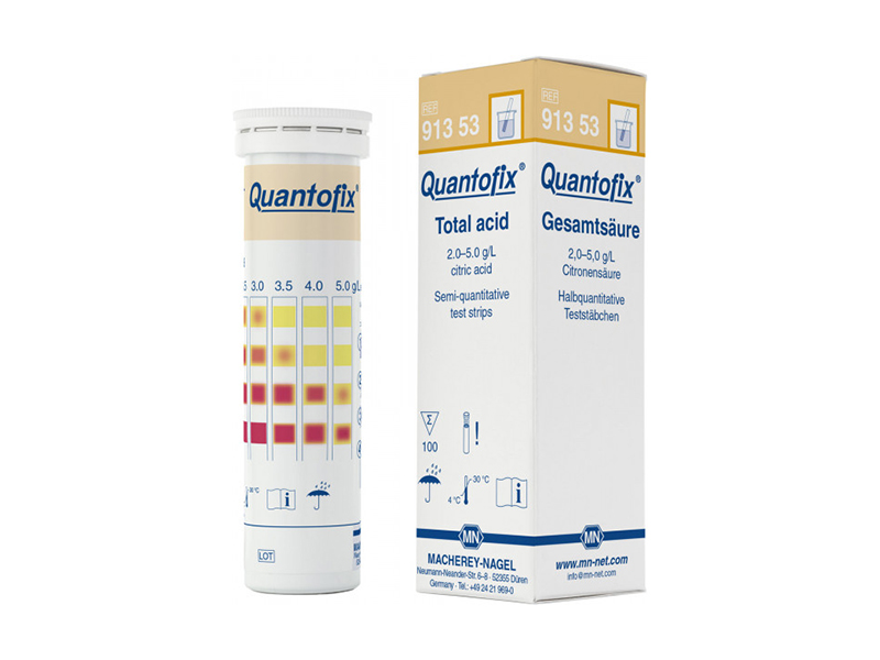 Semi-quantitative test strips QUANTOFIX Total acid