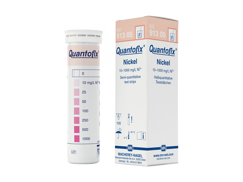 Semi-quantitative test strips QUANTOFIX Nickel