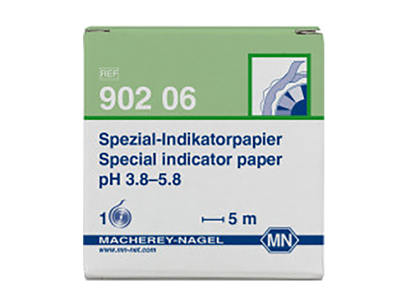 Special indicator paper pH 3.8–5.8, reel