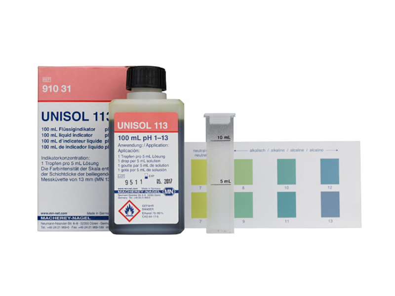 Colorimetric reagents UNISOL 113 for pH 1‑13