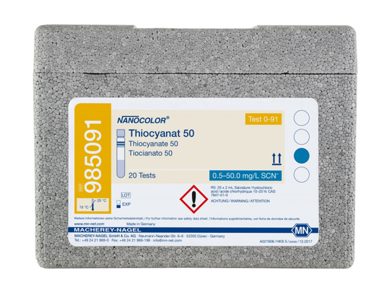 Tube test NANOCOLOR Thiocyanate 50