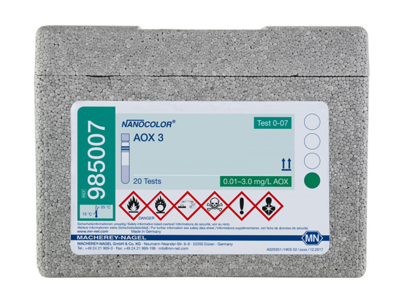 德国MN可吸附有机卤化物3预装管试剂 （AOX）985007