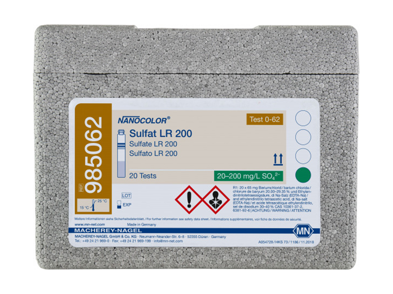 德国MN硫酸盐预装管试剂 （Sulfate LR200）985062