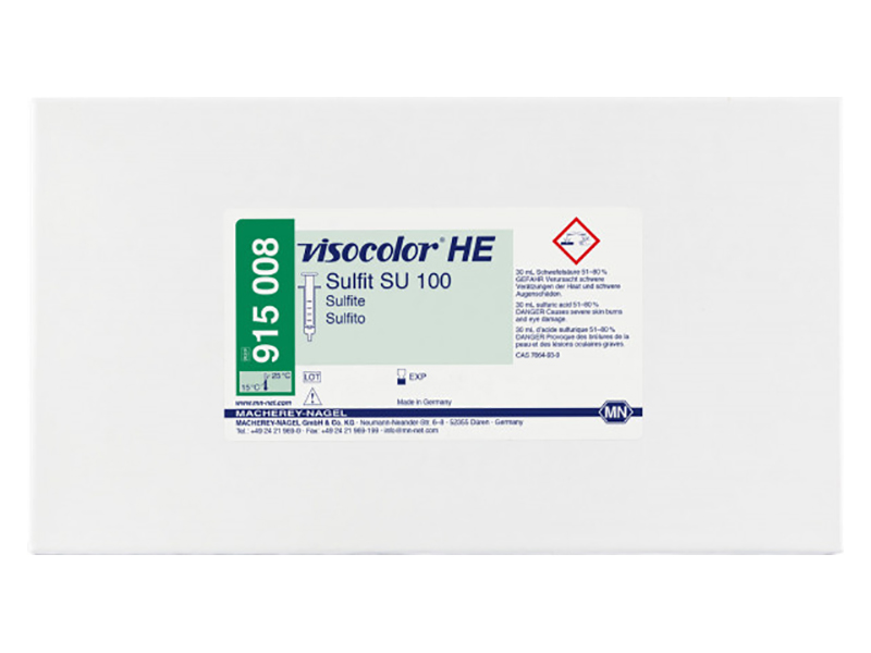 德国MN VISOCOLOR HE亚硫酸盐SU 100滴定测试盒 （Sulfite）915008 / 915208 （补充装）