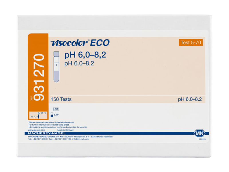 Colorimetric test kit VISOCOLOR ECO pH 6.0–8.2, refill pack