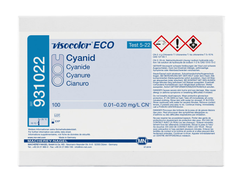 Colorimetric test kit VISOCOLOR ECO Cyanide