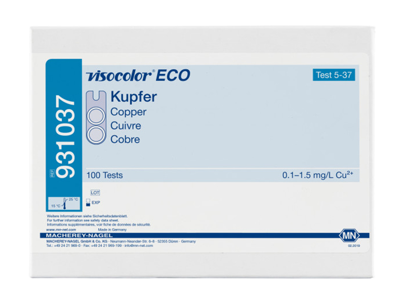 Colorimetric test kit VISOCOLOR ECO Copper
