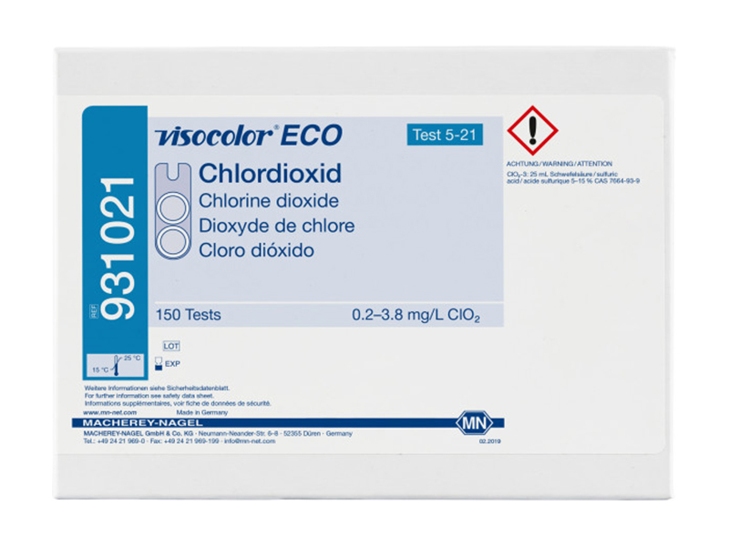 德国MN VISOCOLOR ECO二氧化氯测试盒（Chlorine dioxide）931021 / 931221（补充装）
