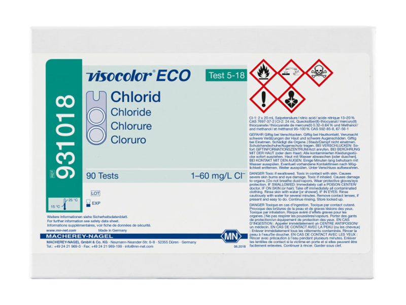 德国MN VISOCOLOR ECO氯化物测试盒（Chloride）931018 / 931218（补充装）
