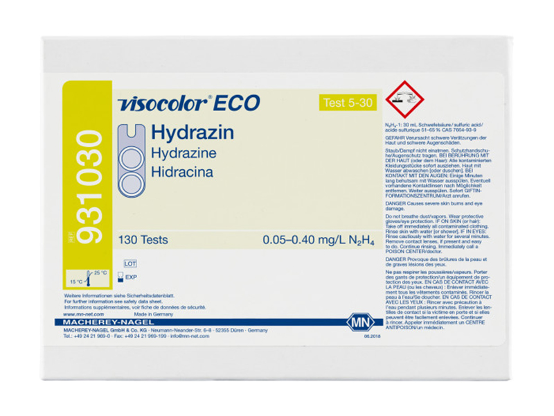 德国MN VISOCOLOR ECO联氨测试盒 (Hydrazine )931030 / 931230（补充装）