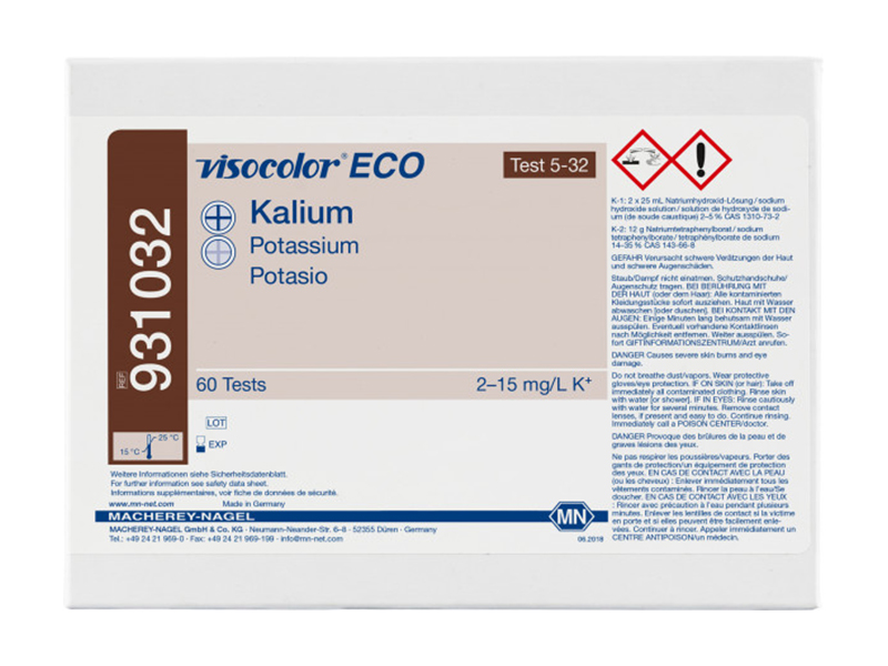 Colorimetric test kit VISOCOLOR ECO Potassium