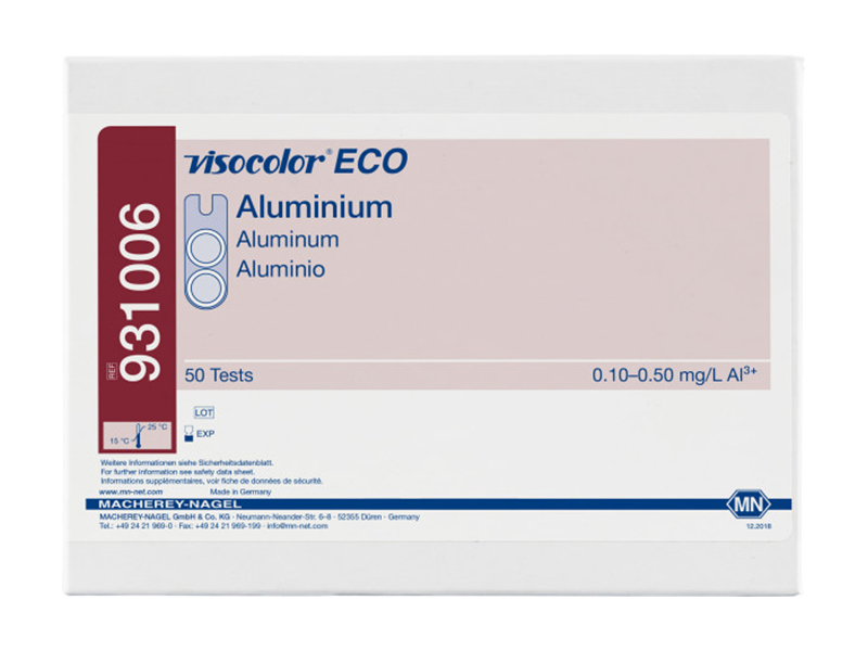 德国MN VISOCOLOR ECO铝测试盒 （Aluminium）931006 / 931206（补充装）