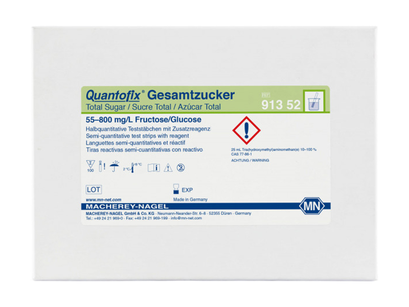 Semi-quantitative test strips QUANTOFIX Total sugar