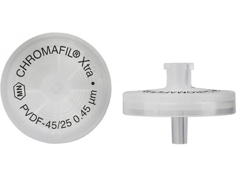 Syringe filters, labeled, CHROMAFIL Xtra PVDF, 25 mm, 0.45 µm