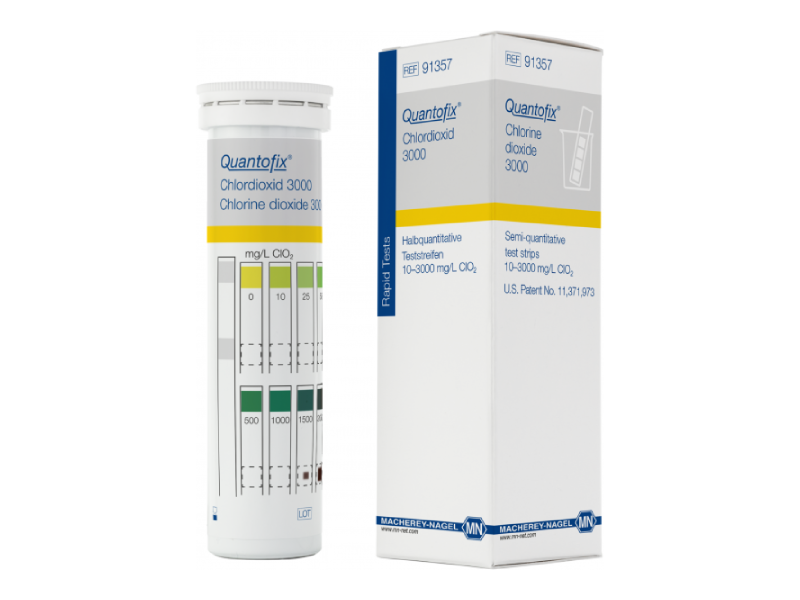 Semi-quantitative test strips QUANTOFIX Dioxyde de chlore 3000