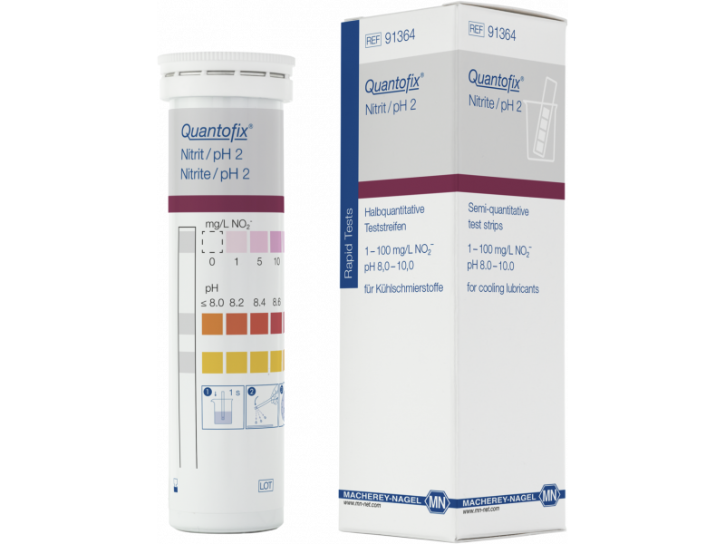 Semi-quantitative test strips QUANTOFIX Nitrite / pH 2